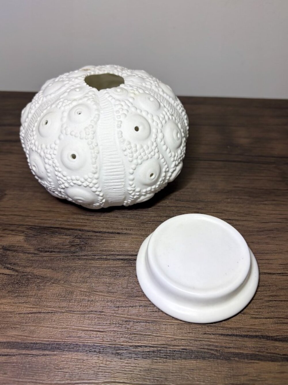 Ceramic  Sea Urchin Tea Light Holder | Coastal Beach House Nautical Decor